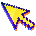 3D Banana Yellow Pixel