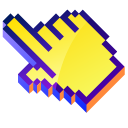3D Banana Yellow Pixel