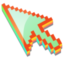 3D Carrot Greens Pixel