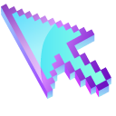 3D Cyan Pixel