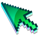 3D Emerald Moss Pixel
