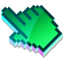 3D Emerald Moss Pixel