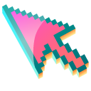 3D Flamingo Pink Pixel