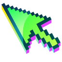 3D Grass Green Pixel