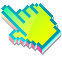 3D Green Apple Pixel