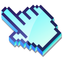 3D Iceberg Cyan Pixel