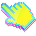3D Lime Candy Pixel