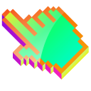 3D Lime Green Pixel