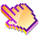 3D Orange Chrysanthemum Pixel