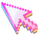 3D Pink Marshmallow Pixel