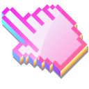 3D Pink Marshmallow Pixel
