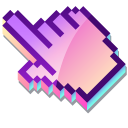 3D Purple Clouds Pixel