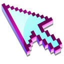 3D Purple Opal Pixel