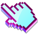 3D Purple Opal Pixel