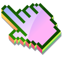 3D Purple Pink Wildflowers Pixel