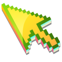 3D Yellow Pineapple Pixel