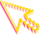 3D Yellow Pixel