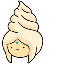 Adventure Time Frozen Yogurt Princess and Whipped Cream Swirl