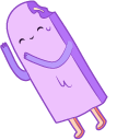 Adventure Time Grape Popsicle and Ice Cream