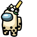 Among Us Banana Bubble Tea Character