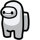 Among Us Baymax White Character