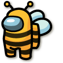 Among Us Bee Character