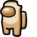 Among Us Beige Character Bread 