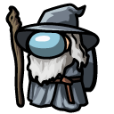 Among Us Beige Wizard Gandalf Character