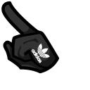 Among Us Black Adidas Character
