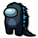 Among Us Black Godzilla Character