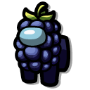 Among Us Blue Blackberry Character