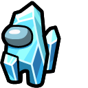 Among Us Blue Ice Character