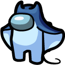 Among Us Blue Stingray Character