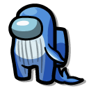 Among Us Blue Whale Character