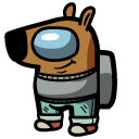 Among Us Brown Chill Guy Character