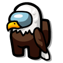Among Us Brown Eagle Character