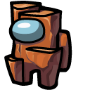 Among Us Brown Earth Character