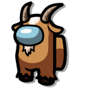 Among Us Brown Goat Character