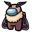 Among Us Brown Moth Character