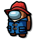 Among Us Brown Paddington Bear Character