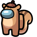 Among Us Brown Squirrel Character