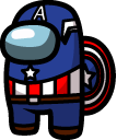 Among Us Captain America Character