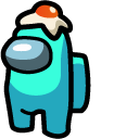 Among Us Character with Egg Hat