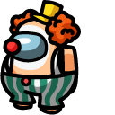Among Us Clown Character