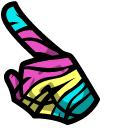 Among Us Colored Zebra Character