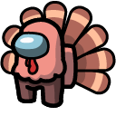 Among Us Coral Turkey Character