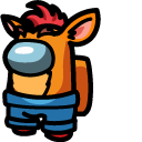 Among Us Crash Bandicoot Character