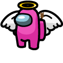 Among Us Cupid Character