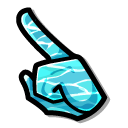 Among Us Cyan Ocean Wave Character