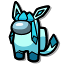 Among Us Cyan Pokemon Glaceon Character